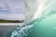 Christmas morning surf during a fun summer swell at Blackhead, Dunedin, New Zealand.