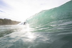 Christmas morning surf during a fun summer swell at Blackhead, Dunedin, New Zealand.