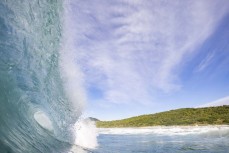 Christmas morning surf during a fun summer swell at Blackhead, Dunedin, New Zealand.