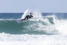 Jack Higgins on form during a fun swell at St Kilda, Dunedin, New Zealand.Photo: Derek Morrison