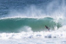 Off the bottom during a fun swell at St Kilda, Dunedin, New Zealand.Photo: Derek Morrison