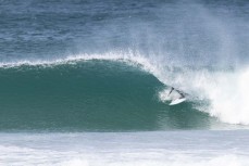 Shacked during a fun swell at St Kilda, Dunedin, New Zealand.Photo: Derek Morrison