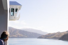 Glassy conditions crossing over from Picton to Wellington on the Bluebridge ferry through the Marlborough Sounds, New Zealand.Photo: Derek Morrison