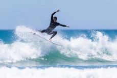 Reuben Morrison at a beachbreak near Mahia, Eastland, New Zealand.
