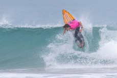 Piha's Sev Tolhurst during the 2026 New Zealand Surfing Championships held at Creeks, Makorori, Gisborne, New Zealand on January 11-17 2026.