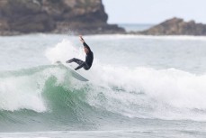 Sonny Lyons at Tauranga Bay, Westport, West Coast, New Zealand.