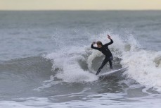 Reuben Morrison at a surf break near Kaikoura, New Zealand. Photo: Derek Morrison