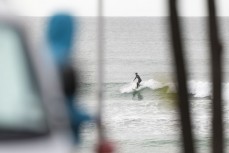 A surfer rides a wave at St Clair, Dunedin, New Zealand.Photo: Derek Morrison
