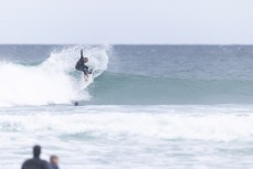 Richard Ayson makes the most of a small swell at Blackhead, Dunedin, New Zealand.