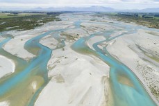 Rakaia River, Canterbury, New Zealand.
