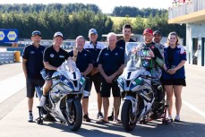 2026 Superbike Champion Rogan Chandler with his M1 Motorsport team at Motomania Round 4 of the 2026 New Zealand Super Bike Championships held at Taupo Motorsport Park, Taupo, Waikato, New Zealand, March 14-15, 2026. Photo: MNZ/Derek Morrison