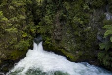 Tutea Falls the home of Waka Kayaks on the stunning Kaituna River, Okere Falls, Rotorua, New Zealand.