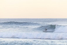Keo Morrison makes the most of fun waves at Smaills Beach, Dunedin, New Zealand.Photo: Derek Morrison
