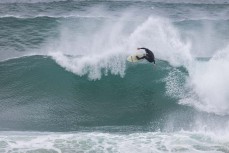 In the chop during a fun swell at Second Beach near St Clair, Dunedin, New Zealand.Photo: Derek Morrison