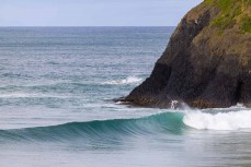 The lineup during a swell at St Clair, Dunedin, New Zealand.