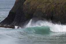 Line up at Seconds during a swell at St Clair, Dunedin, New Zealand.
