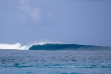 Empty wave in the Mentawai Islands, Sumatra, Indonesia.