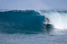 Campbell Pritchard gets barrelled in the Mentawai Islands, Sumatra, Indonesia.