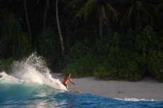 Chris Scuzz Scurrah in the Mentawai Islands, Sumatra, Indonesia.