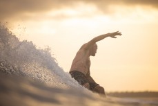 Campbell Pritchard on a tear in the Mentawai Islands, Sumatra, Indonesia.