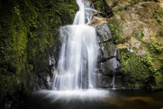 Waterfall at Taman Simalem in the Merek Hills, Lake Toba, Northern Sumatra, Indonesia.