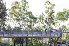 The Tele Tower walkway near Lake Toba, Northern Sumatra, Indonesia.