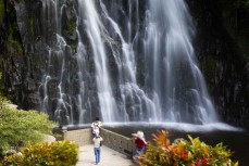Terjun Air Efrata waterfall near Sibeabea, Lake Toba, Northern Sumatra, Indonesia.