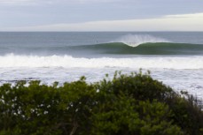 Clean conditions during a winter swell at a remote beachbreak near Dunedin, New Zealand.Photo: Derek Morrison