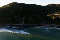 Lineup at a beach near Noosa on the Sunshine Coast, Queensland, Australia.