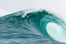 A barrelling wave at Blackhead Beach, Dunedin, New Zealand. 