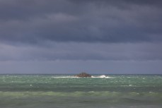 Stormy surf bashes White Island near St Clair, Dunedin, New Zealand.
Credit: www.boxoflight.com/Derek Morrison