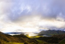 Morning light over Lake Wanaka, New Zealand.