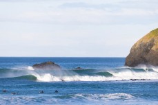 A new swell wraps into St Clair, Dunedin, New Zealand.
Photo: Derek Morrison